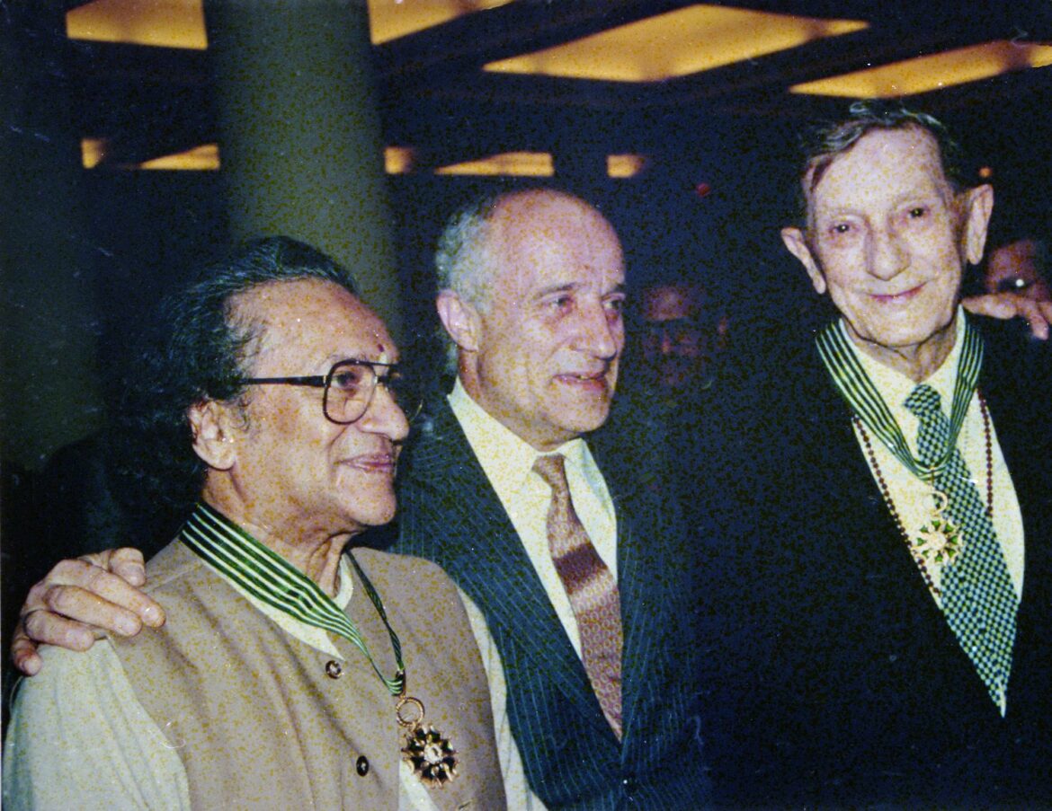 Ravi Shankar, Maurice Fleuret, Alain Daniélou